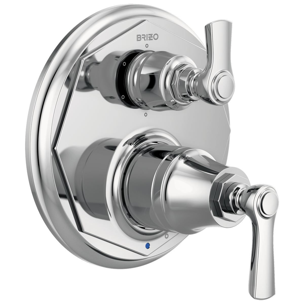 Rook Pressure Balance Valve with Integrated 6-Function Diverter Trim - Polished Chrome