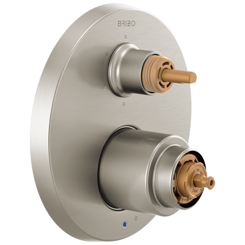 Odin Pressure Balance Valve with Integrated 6-Function Diverter Trim - Less Handles - Brilliance® Brushed Nickel