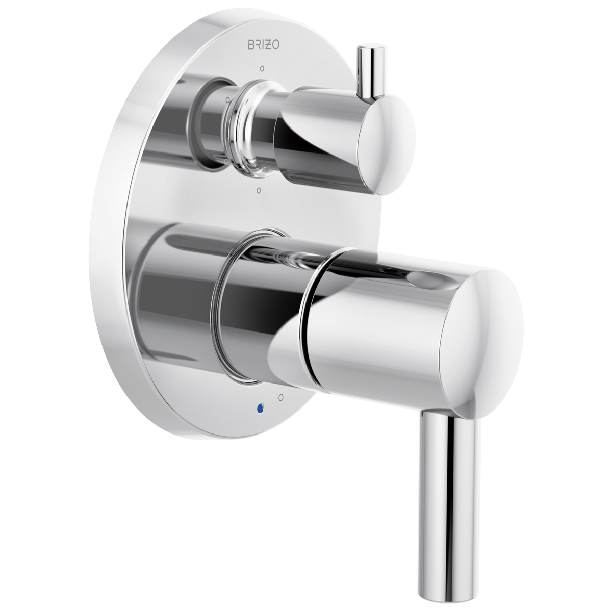 Brizo Odin Pressure Balance Valve with Integrated 6-Function Diverter Trim - Less Handles - Complete Kit - Polished Chrome