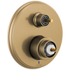 Invari Pressure Balance Valve With Integrated 6-Function Diverter Trim - Less Handles - Brilliance® Luxe Gold®