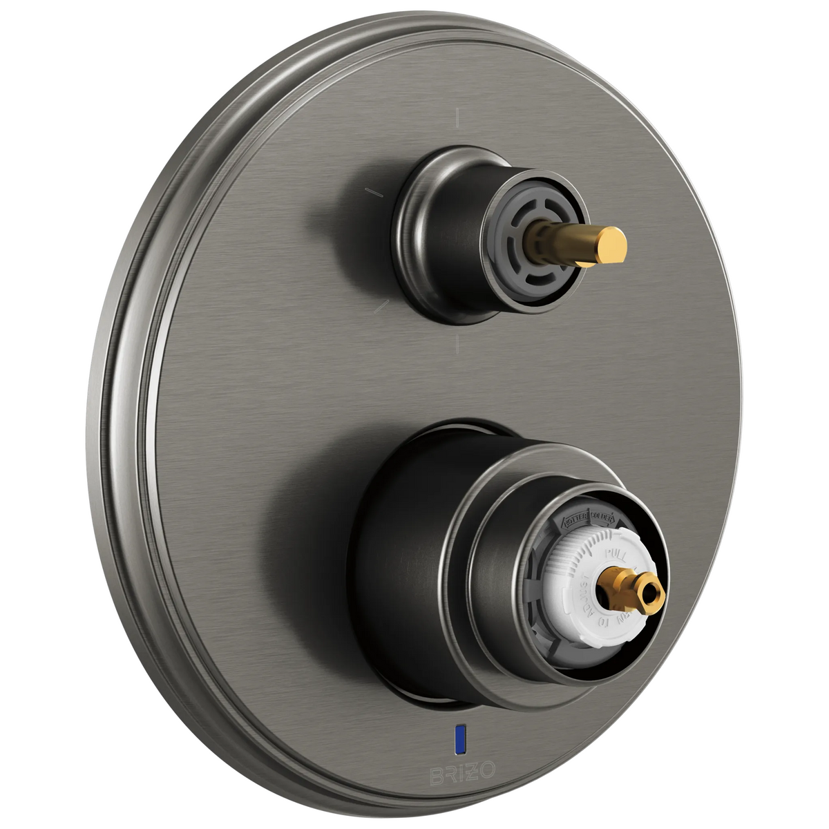 Invari Pressure Balance Valve With Integrated 6-Function Diverter Trim - Less Handles - Brilliance® Luxe Steel®
