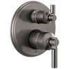 Brizo Invari Pressure Balance Valve With Integrated 6-Function Diverter Trim - Less Handles - Complete Kit - Brilliance® Luxe Steel®