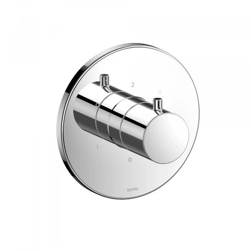 Toto Three-way Diverter Trim with Off - Round