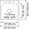 KINDRED Reginox Drop In Sink -  RSL5251-3