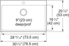 KINDRED Brookmore Drop In Sink -  BSL2131-9-1