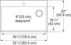 KINDRED Brookmore Drop In Sink -  BSL2233-9-1OW