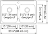 KINDRED Reginox Drop In Sink -  RDLA3322-55-1