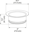 FRANKE Waste Disposer Flange - WDFLANGE-CH