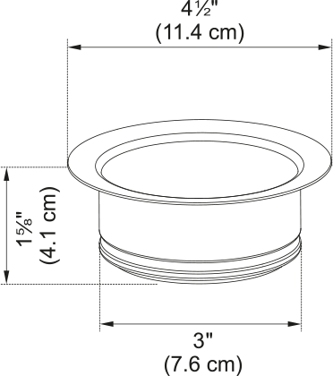 FRANKE Waste Disposer Flange - WDFLANGE-CH