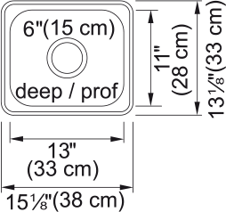 KINDRED Steel Queen Drop In Sink -  QS1315-6