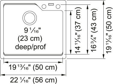 KINDRED Urban Drop In Sink -  MGSM2022-9SG