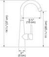 FRANKE Steel Bar Faucet - STL-BR-304
