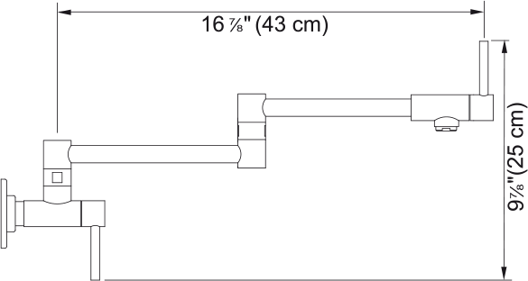 FRANKE Steel Pot Filler - STL-PF-304