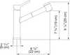 FRANKE Steel Pull-Out Faucet - STL-PO-304