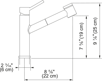 FRANKE Steel Pull-Out Faucet - STL-PO-304