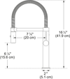 FRANKE Pescara Semi-Pro Faucet - PES-SP-304