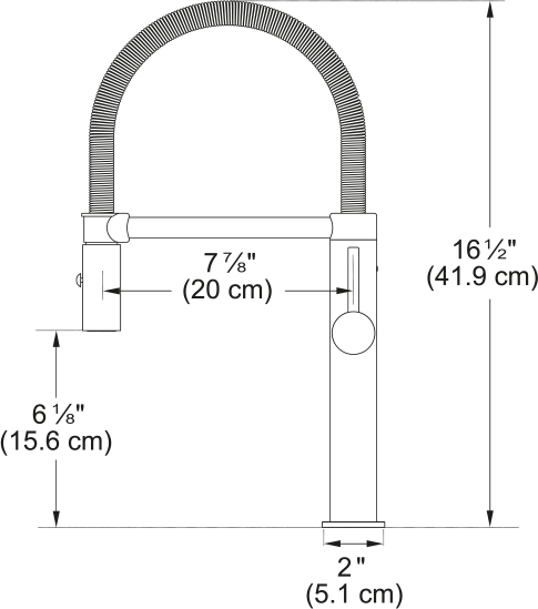 FRANKE Pescara Semi-Pro Faucet - PES-SP-304