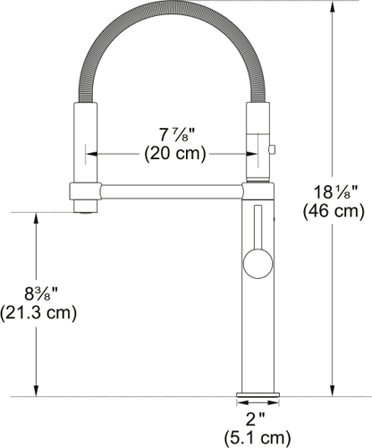 FRANKE Pescara Faucet - PES-360-MBK