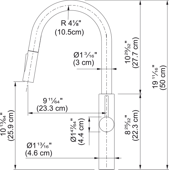 FRANKE Pescara Pull-Down Faucet - PES-PDX-SNI