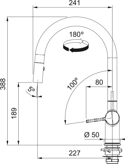Franke Active Pull-Down Faucet - ACT-PD-CHR