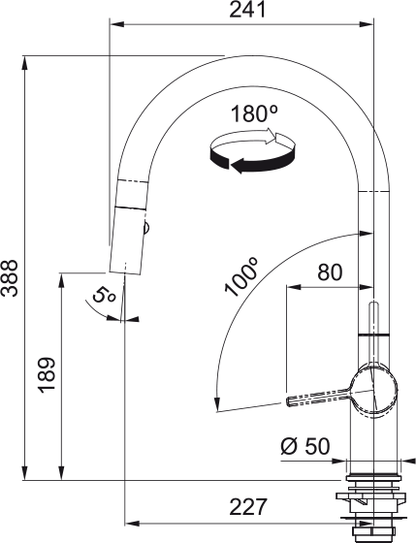 Franke Active Pull-Down Faucet - ACT-PD-CHR