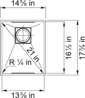 FRANKE Peak Undermount Sink - PKX11013-S
