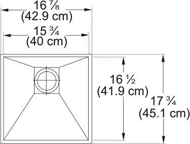FRANKE Peak Undermount Sink - PKX11016-S