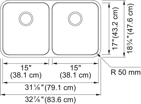 FRANKE Grande Undermount Sink - GDX12031-CA