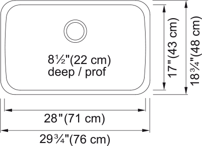 KINDRED Reginox Undermount Sink -  NS1930U-9