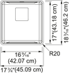 FRANKE Pescara Undermount Sink - PTX110-17-CA