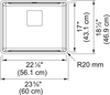 FRANKE Pescara Undermount Sink - PTX110-22-CA
