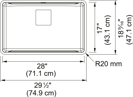FRANKE Pescara Undermount Sink - PTX110-28-CA