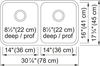 KINDRED Reginox Undermount Sink -  ND1831UA-9