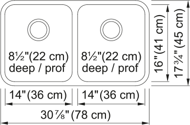 KINDRED Reginox Undermount Sink -  ND1831UA-9