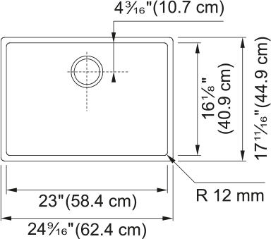 FRANKE Cube Undermount Sink - CUX110-23-CA