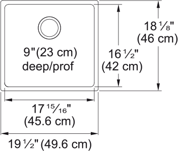 KINDRED Brookmore Undermount Sink -  BSU1820-9