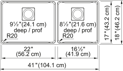 FRANKE Pescara Undermount Sink - PTX160-40-CA