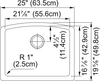 FRANKE Ellipse Undermount Sink - ELG11022PWT-CA