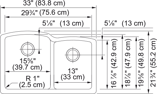 FRANKE Ellipse Undermount Sink - ELG160MOC-CA