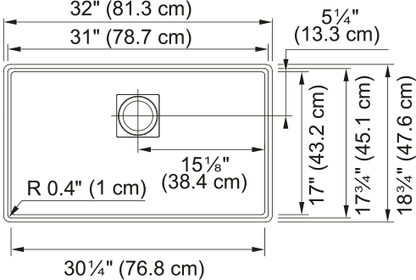 FRANKE Peak Undermount Sink - PKG110-31MBK