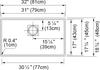 Franke Peak Workcenter Sink - PKG11031MBK-WKC