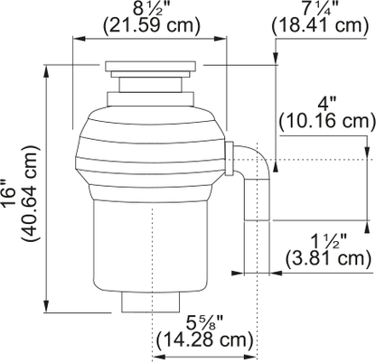 KINDRED 3/4 HP Food Waste Disposer - KWD75C1-EZ