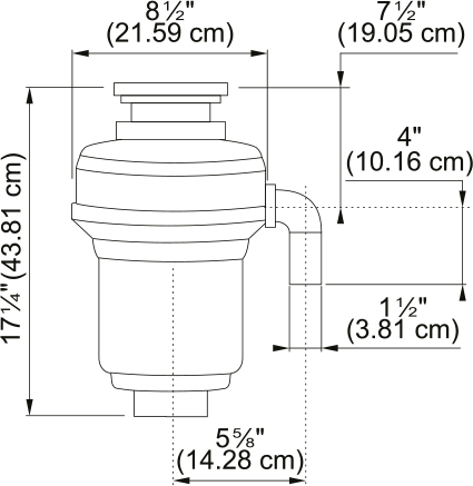 KINDRED 1 1/4 HP Food Waste Disposer KWD125C1-EZ