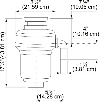 KINDRED 1 1/4 HP Food Waste Disposer KWD125C1-EZ
