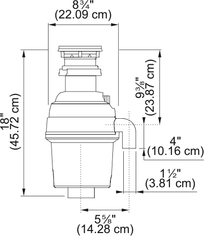 KINDRED 3/4 HP Food Waste Disposer - KWD75B1-EZ