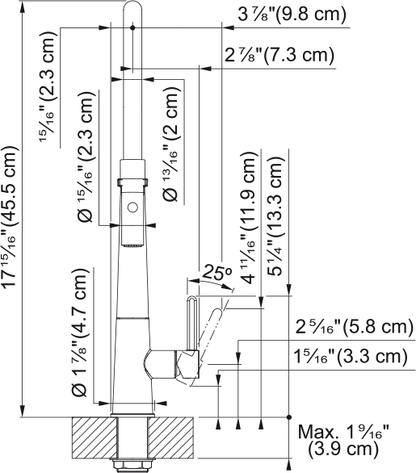 FRANKE Icon Semi-Pro Faucet ICN-SP-MBK