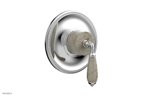 Phylrich VALENCIA - Thermostatic Shower Trim, Beige Marble Lever Handle TH338D