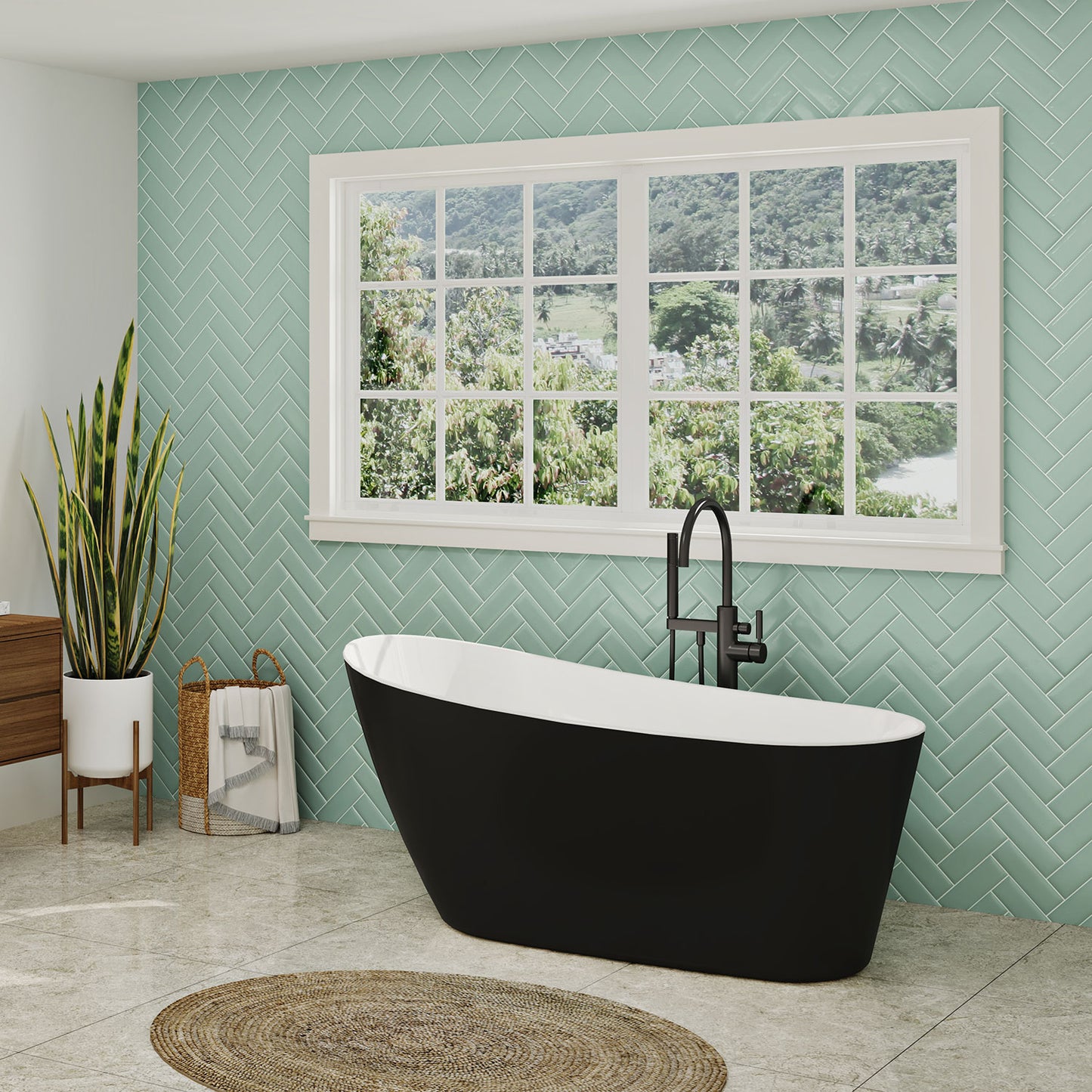 Zitta Issa 2.0 Freestanding bathtub, 59"
