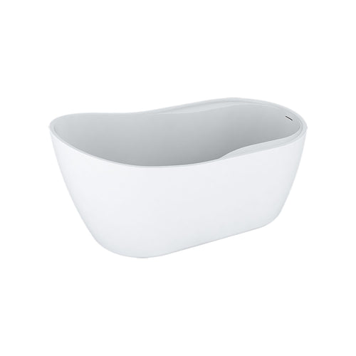 Zitta Freestanding bathtub, 60", in glossy white