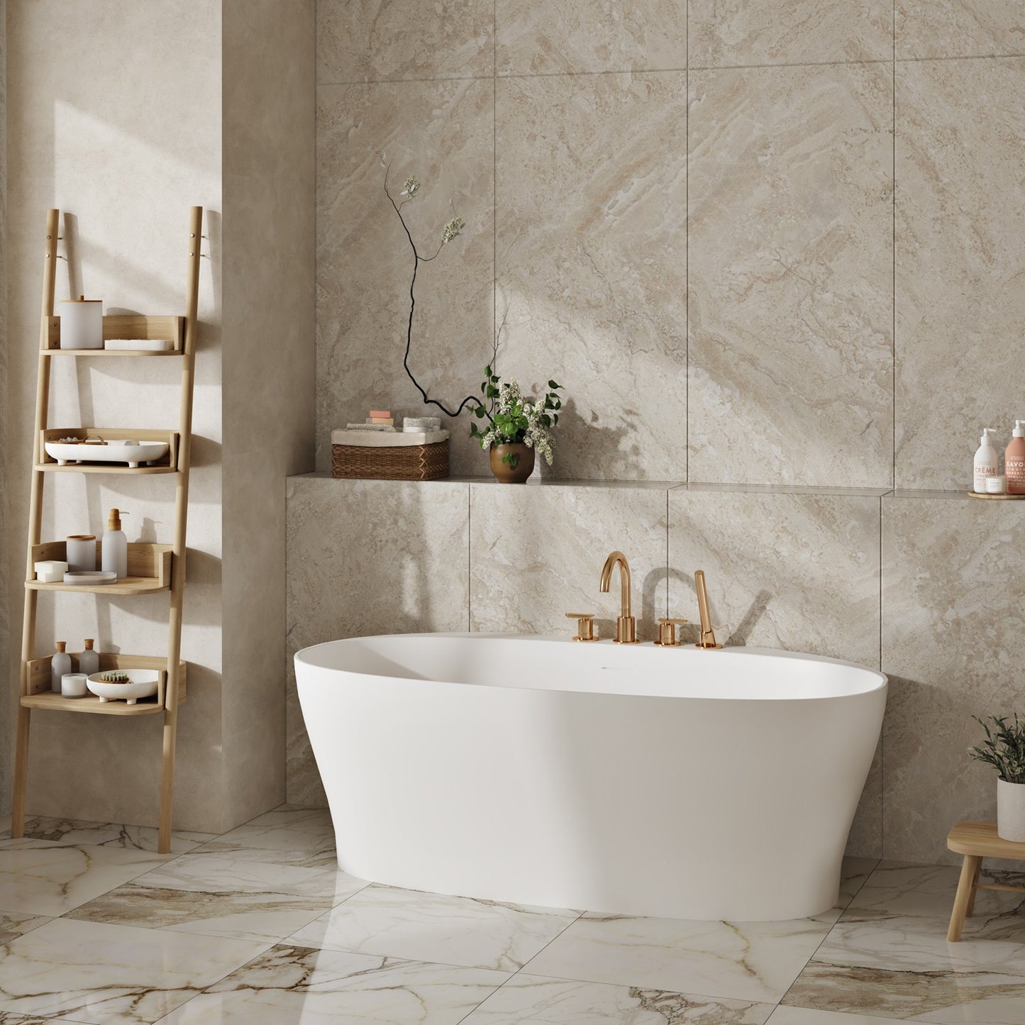 Zitta Vivo Freestanding bathtub, 63’’, in matte white